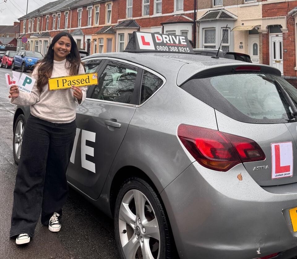 Mavilia after passing their driving test with JM Drive
